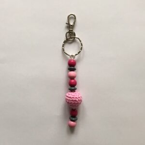 Roze sleutelhanger